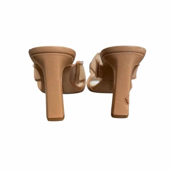 Dolce Vita Tan Mesh Heels - Picture 4 of 12